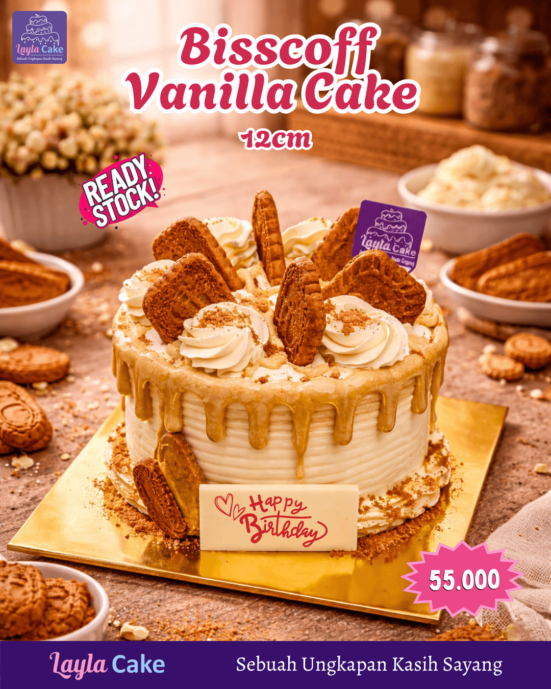 Lotus Biscoff Cake