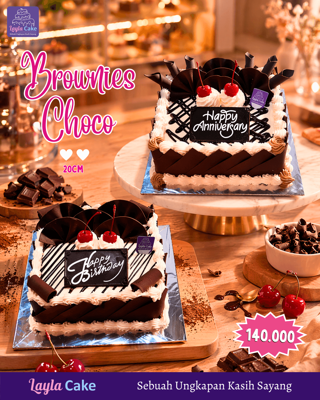 Brownies Cake 20cm