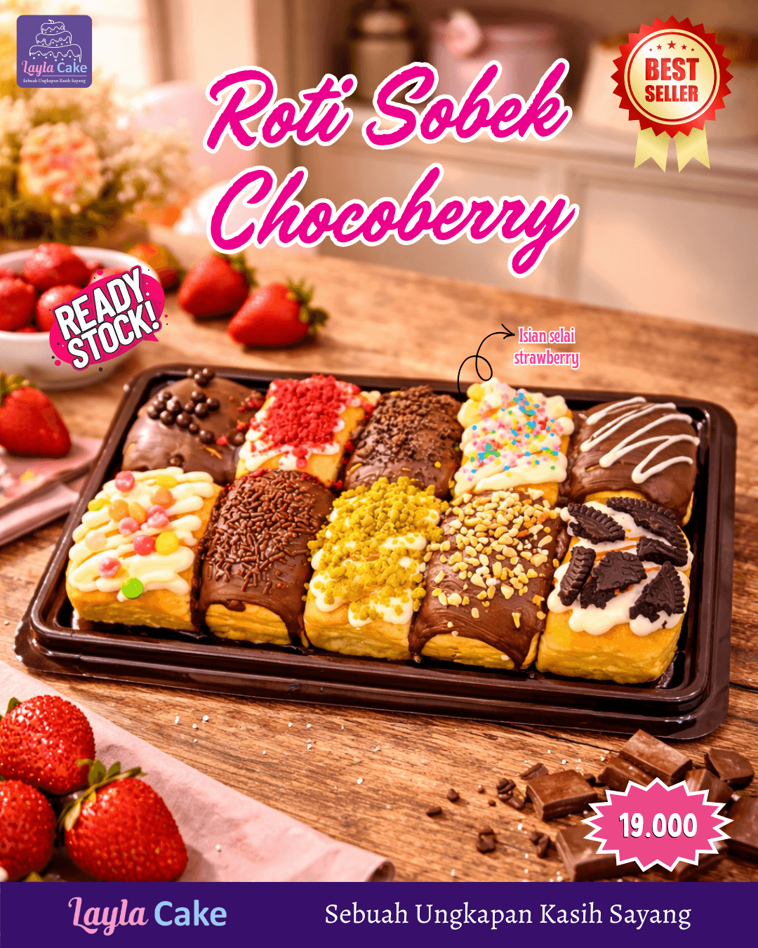 Roti Sobek Chocoberry